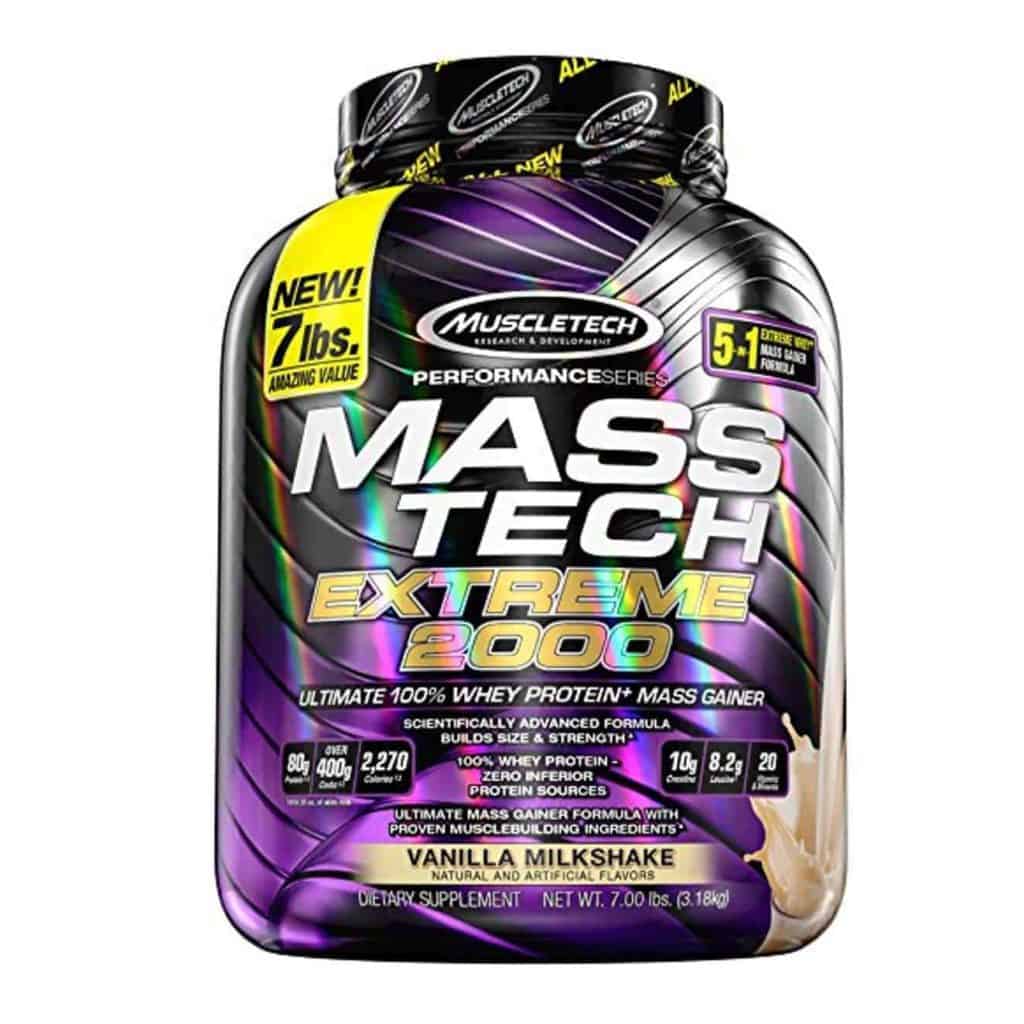 Muscletech Mass Tech Extreme 2000 Bodytech Supplements 8001